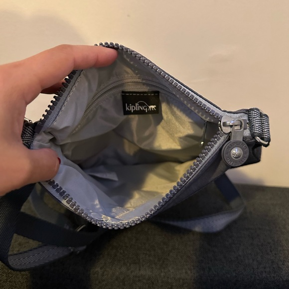 Kipling Keiko Foggy Grey Nylon Crossbody Bag - Picture 3 of 4